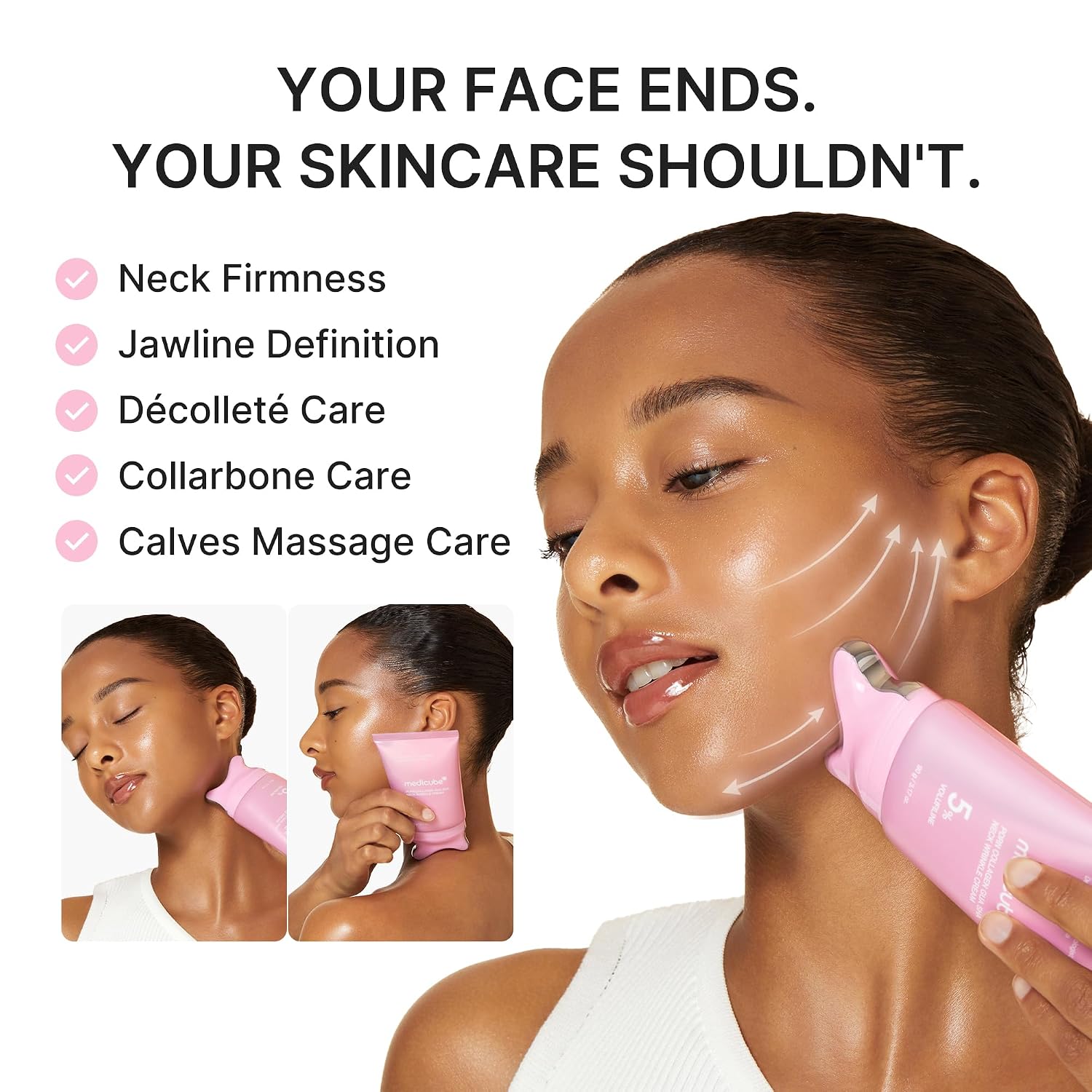 medicube prdn collagen gua sha neck cream