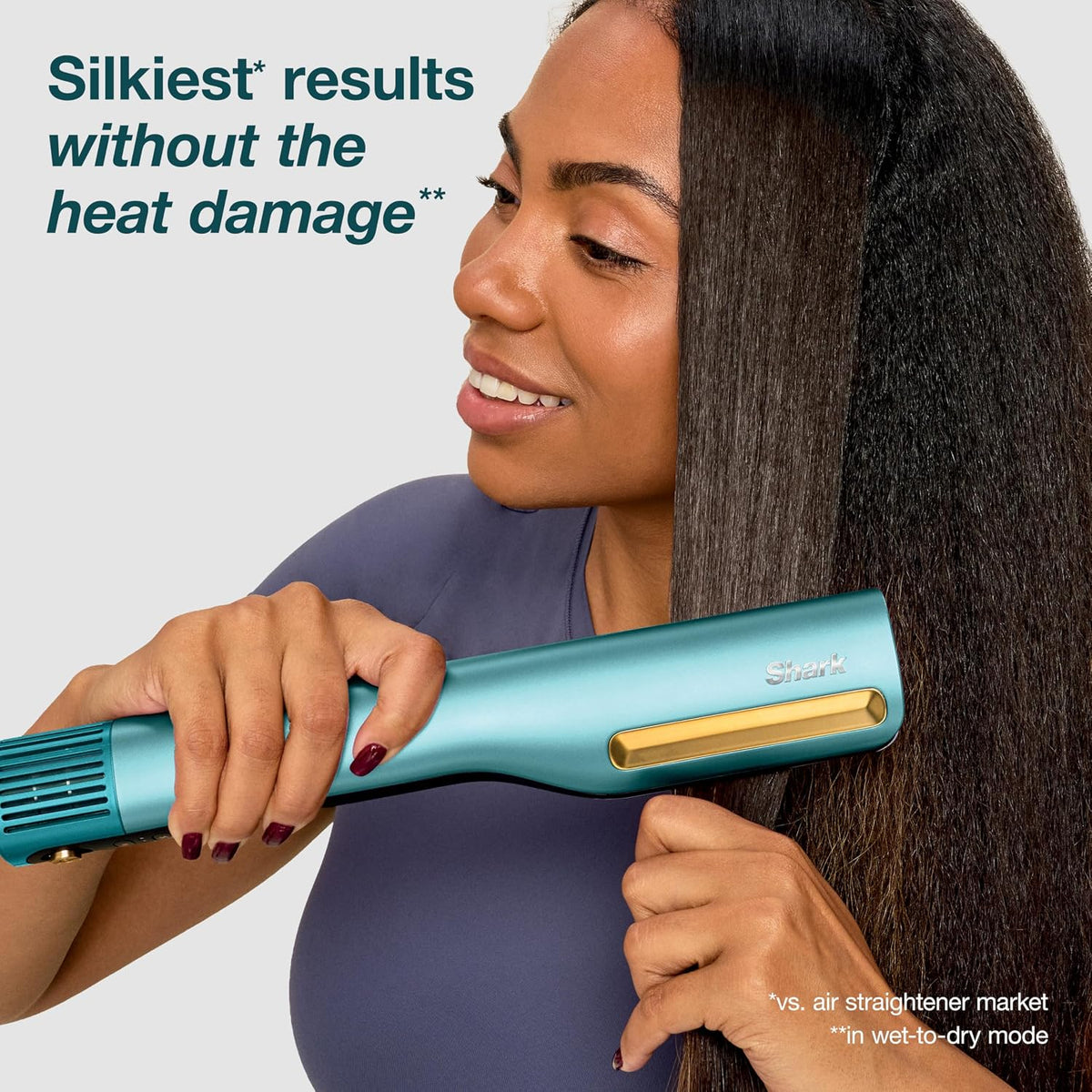 Shark SilkiPro™ Straight Wet-to-Dry Hair Straightener + Rapid Blow Dryer (HT400PK)